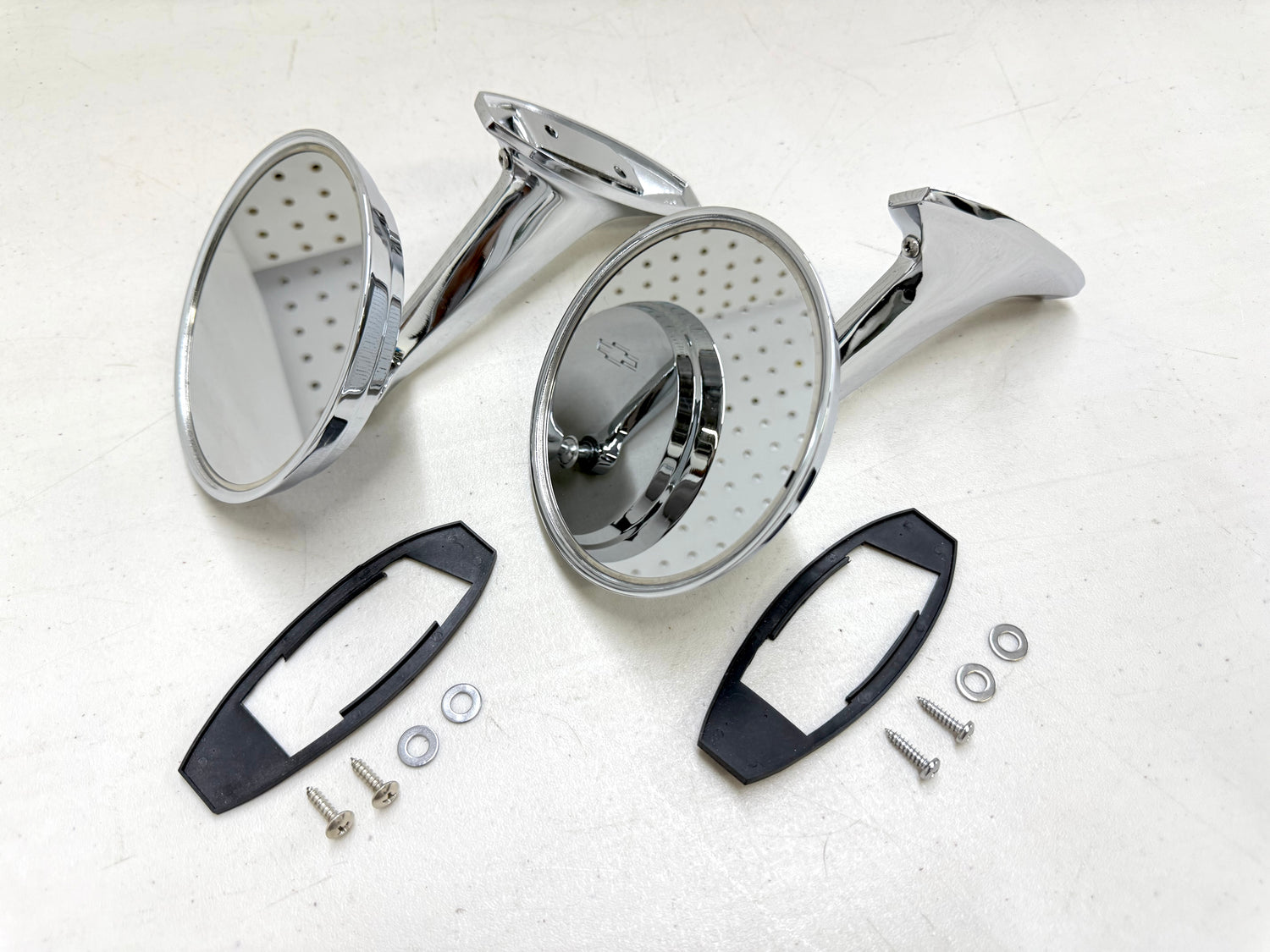 1965-66 CHEVY IMPALA BEL AIR BISCAYNE CAPRICE / FULL SIZE OUTSIDE EXTERIOR CHROME DOOR MIRROR 1SET LH and RH [NEW]