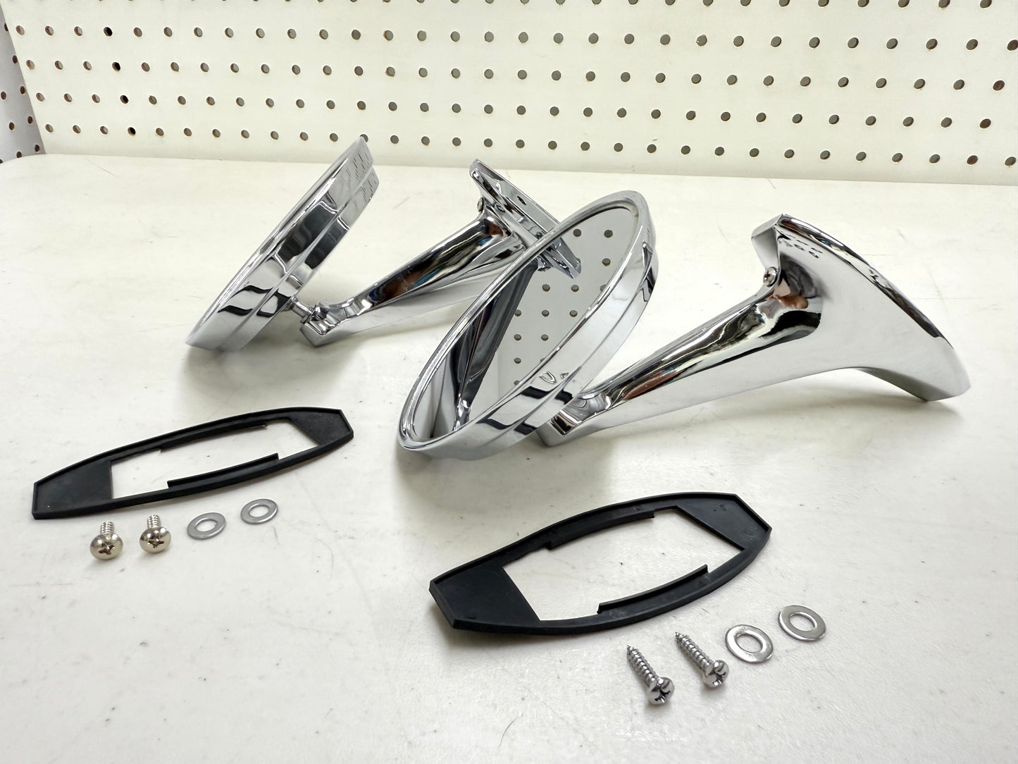 1965-66 CHEVY IMPALA BEL AIR BISCAYNE CAPRICE / FULL SIZE OUTSIDE EXTERIOR CHROME DOOR MIRROR 1SET LH and RH [NEW]