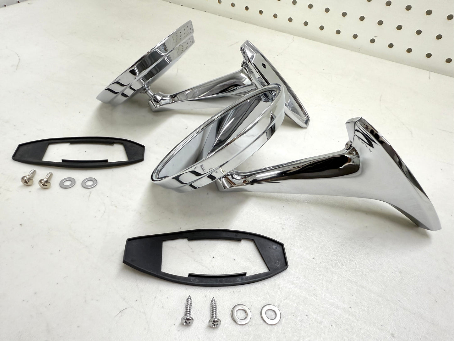1965-66 CHEVY IMPALA BEL AIR BISCAYNE CAPRICE / FULL SIZE OUTSIDE EXTERIOR CHROME DOOR MIRROR 1SET LH and RH [NEW]