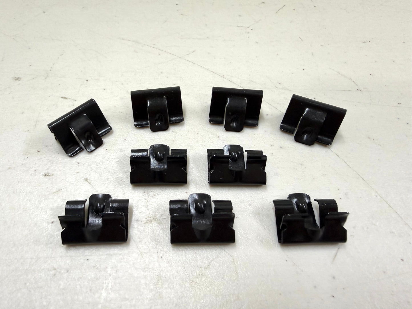 1958-64 CHEVY IMPALA CONVERTIBLE STAINLESS PINCHWELD TRIM RETAINING CLIP SET / PINCH WELD BOOT SNAP CONVERTIBLE MOLDING CLIPS
