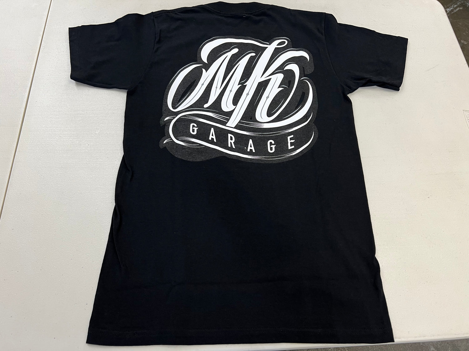 MK GARAGE | OG ABEL DESIGN Short Sleeve Tshirt T shirt [BLACK/S-4XL] / Classic car Lowrider Hydraulics Mens Ladies Unisex