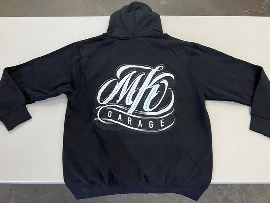 MK GARAGE | OG ABEL DESIGN COMFORT PULLOVER HOODIE SWEATER [BLACK/S-3XL] / Classic car Lowrider Hydraulics Mens Ladies Unisex Hooded Sweatshirt Fleece