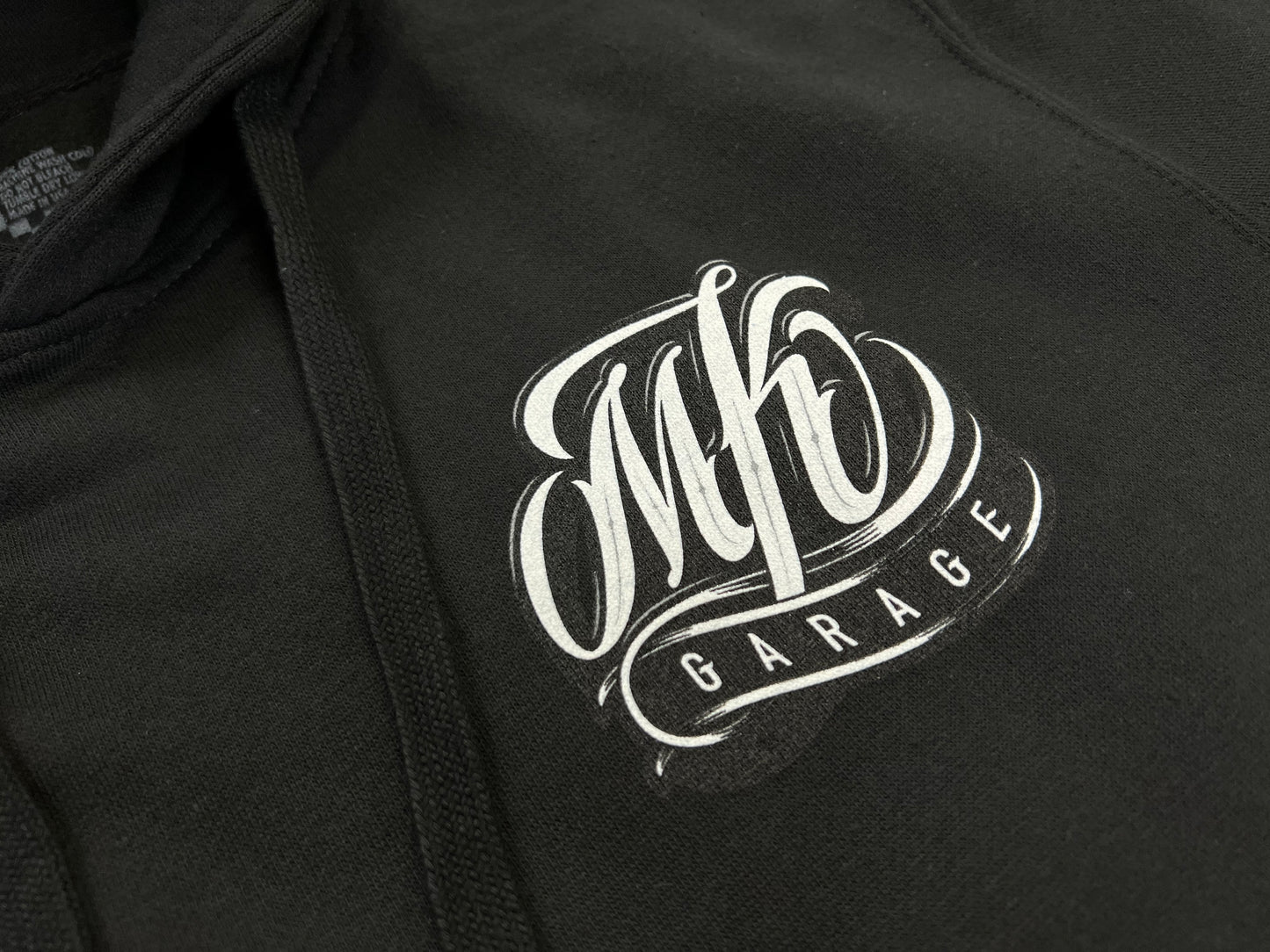 MK GARAGE | OG ABEL DESIGN COMFORT PULLOVER HOODIE SWEATER [BLACK/S-3XL] / Classic car Lowrider Hydraulics Mens Ladies Unisex Hooded Sweatshirt Fleece