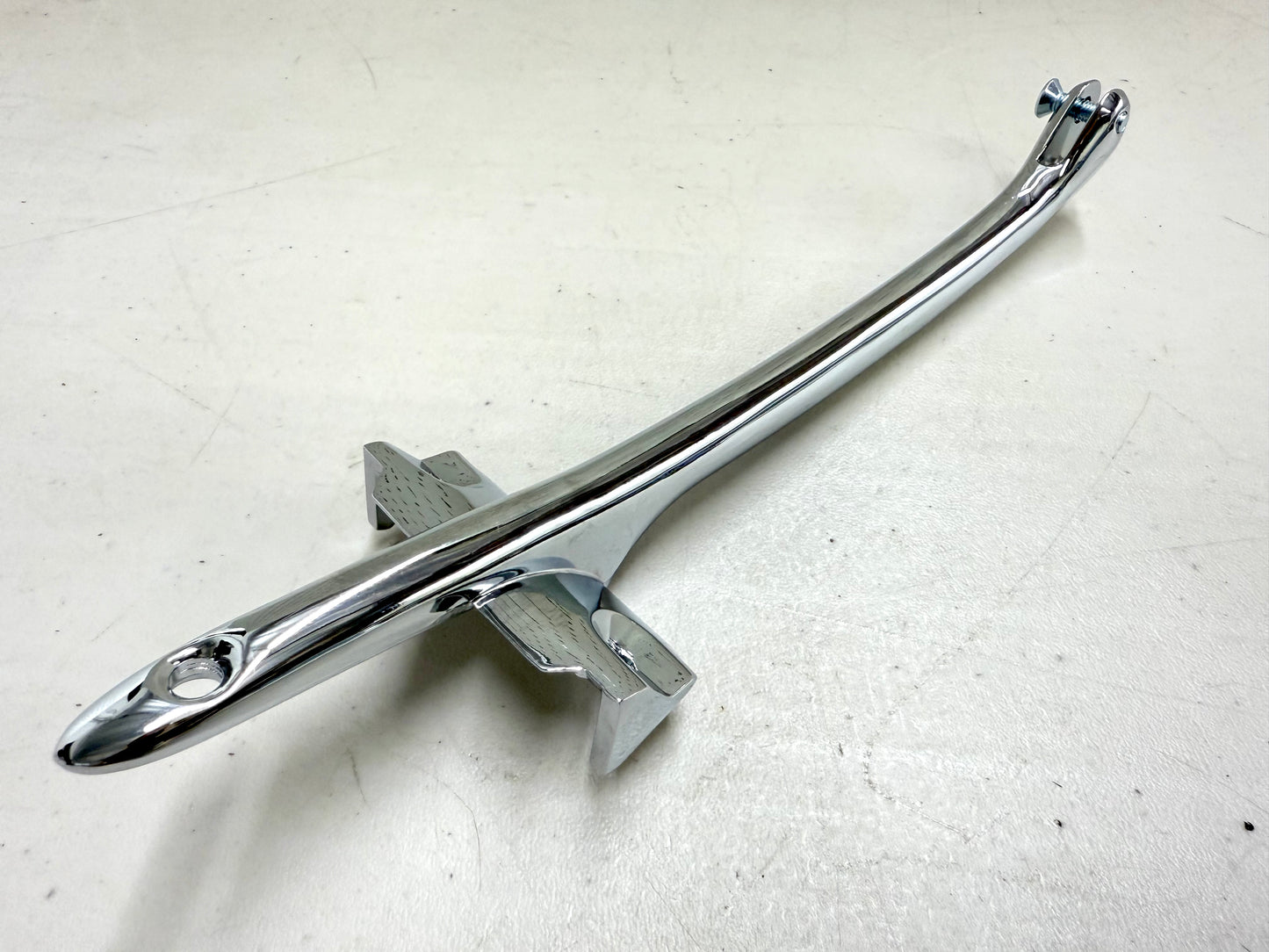 1961-1964 CHEVY FULL-SIZE / IMPALA , BEL AIR , BISCAYNE HARDTOP CHROME INTERIOR REAR VIEW MIRROR BRACKET [NEW]