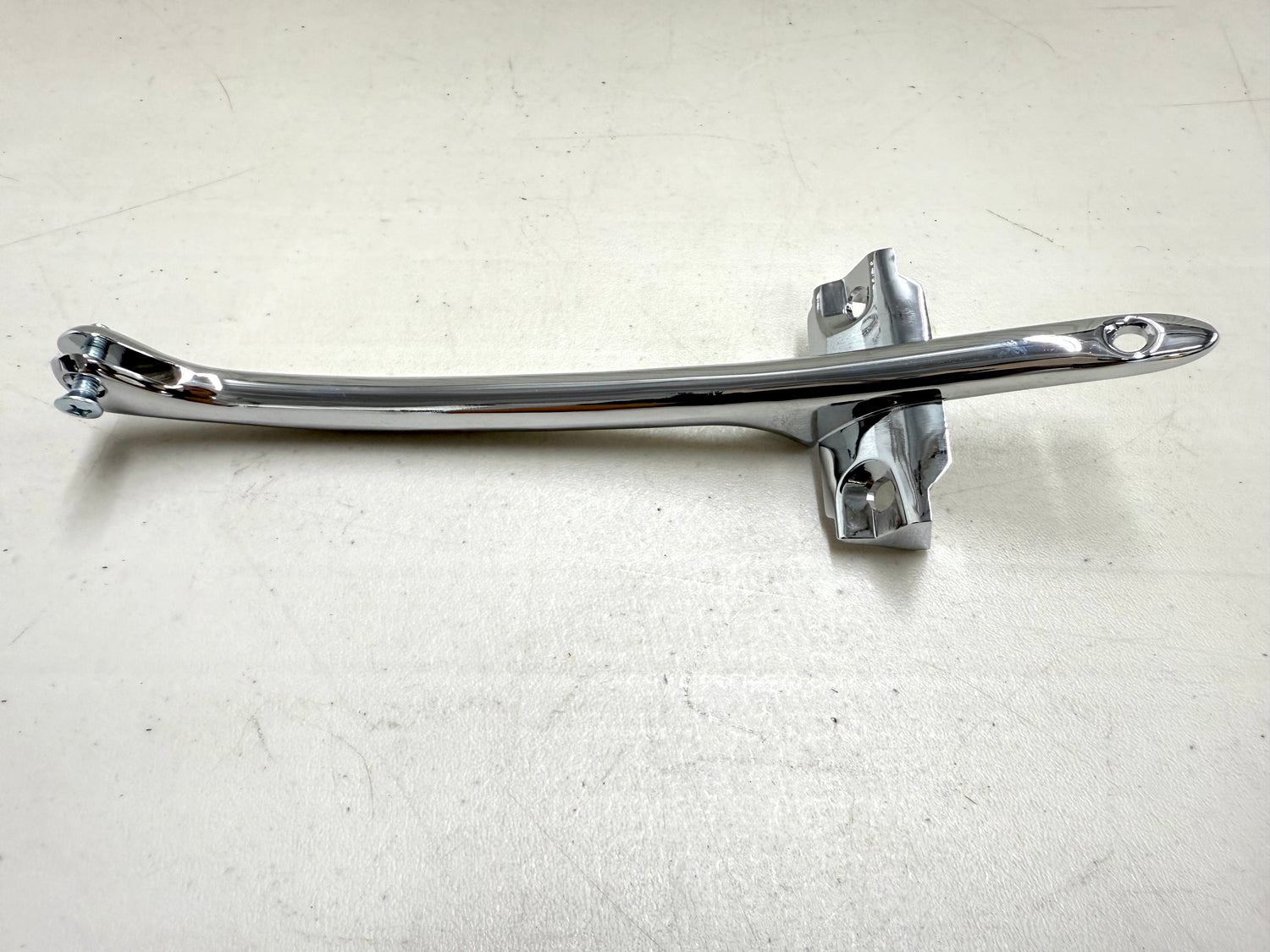 1961-1964 CHEVY FULL-SIZE / IMPALA , BEL AIR , BISCAYNE HARDTOP CHROME INTERIOR REAR VIEW MIRROR BRACKET [NEW]