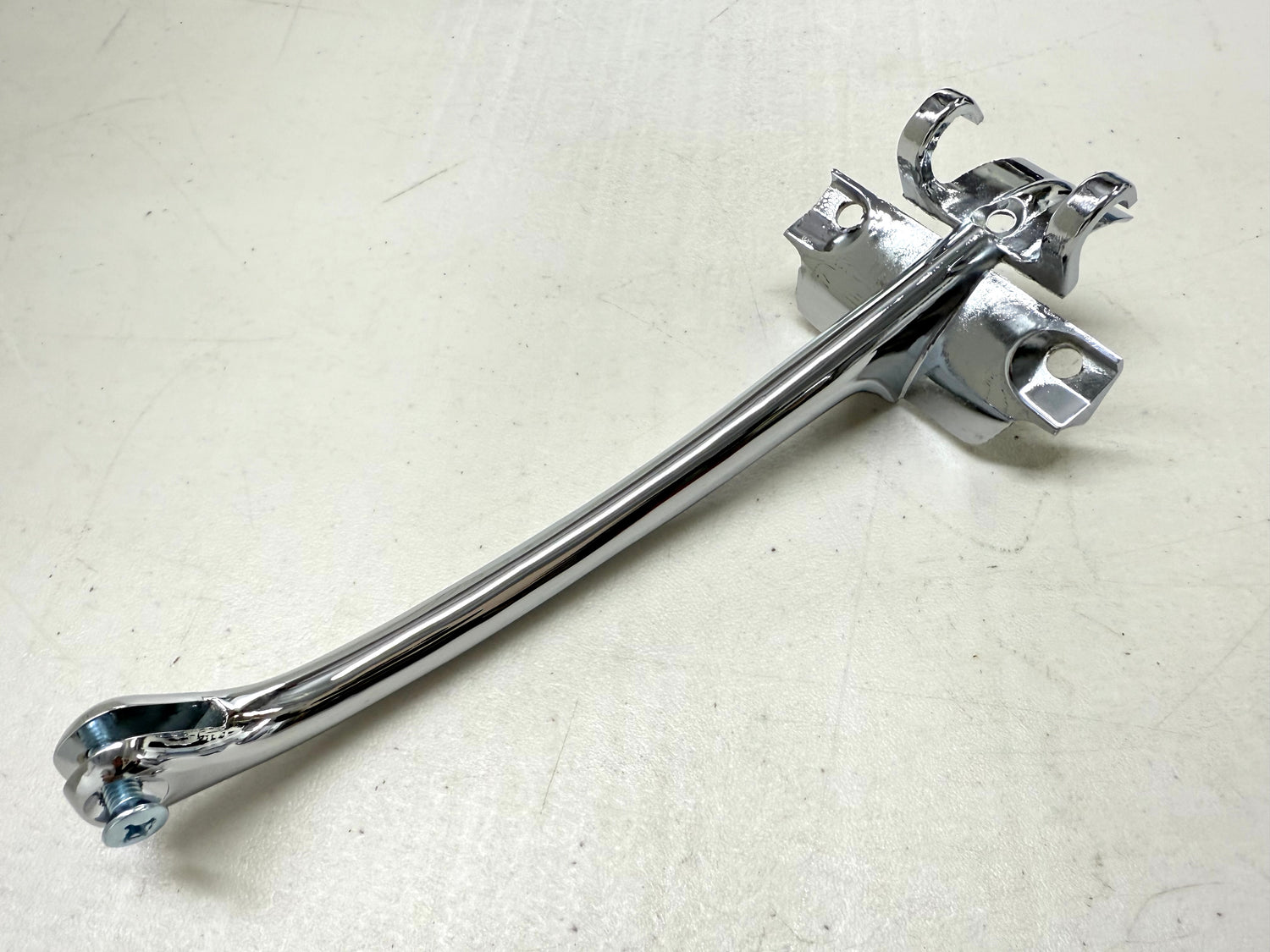 1961-1962 CHEVY IMPALA CONVERTIBLE CHROME INTERIOR REAR VIEW MIRROR BRACKET [NEW]