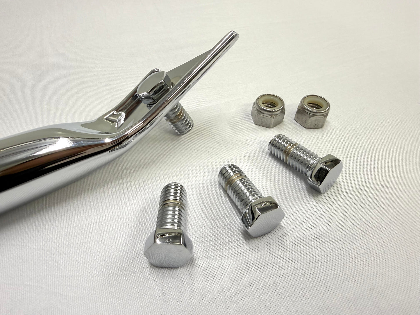 1961-64 CHEVY IMPALA BEL AIR BISCAYNE FRONT BUMPER TUBULAR BRACE HARDWARE SET / [SHOW CHROME FINISH] [NEW]