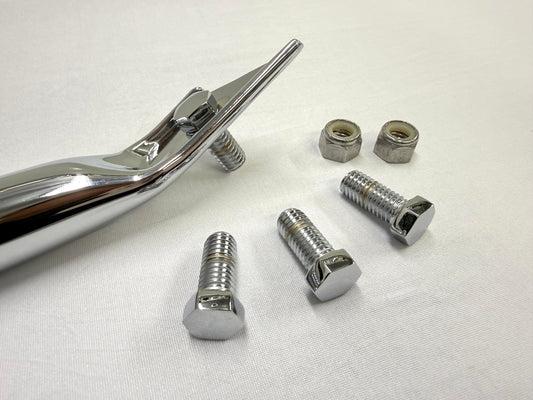 1961-64 CHEVY IMPALA BEL AIR BISCAYNE FRONT BUMPER TUBULAR BRACE HARDWARE SET / [SHOW CHROME FINISH] [NEW]
