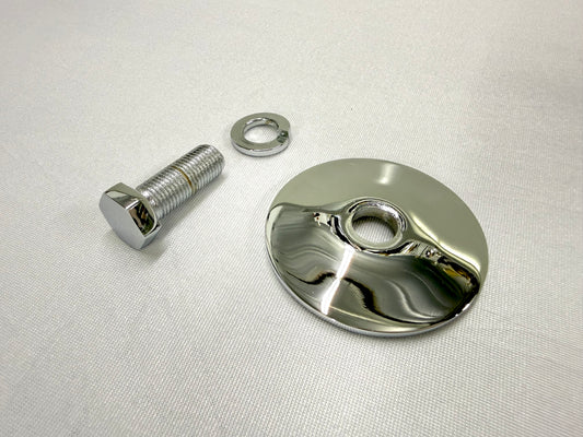 [CHROME FINISH] UPPER CONTROL ARM BUSHING CUP WASHERS & BOLT HARDWARE SET / 1955-1964 CHEVY GM IMPALA BEL AIR FULL SIZE