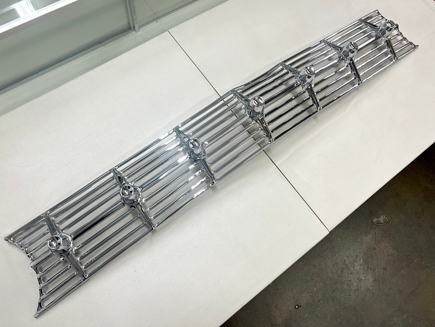 1959 CHEVY IMPALA / FULL SIZE FRONT GRILL (GRILLE) 1PC / CHROME FINISH [ORIGINAL OEM RESTORED]