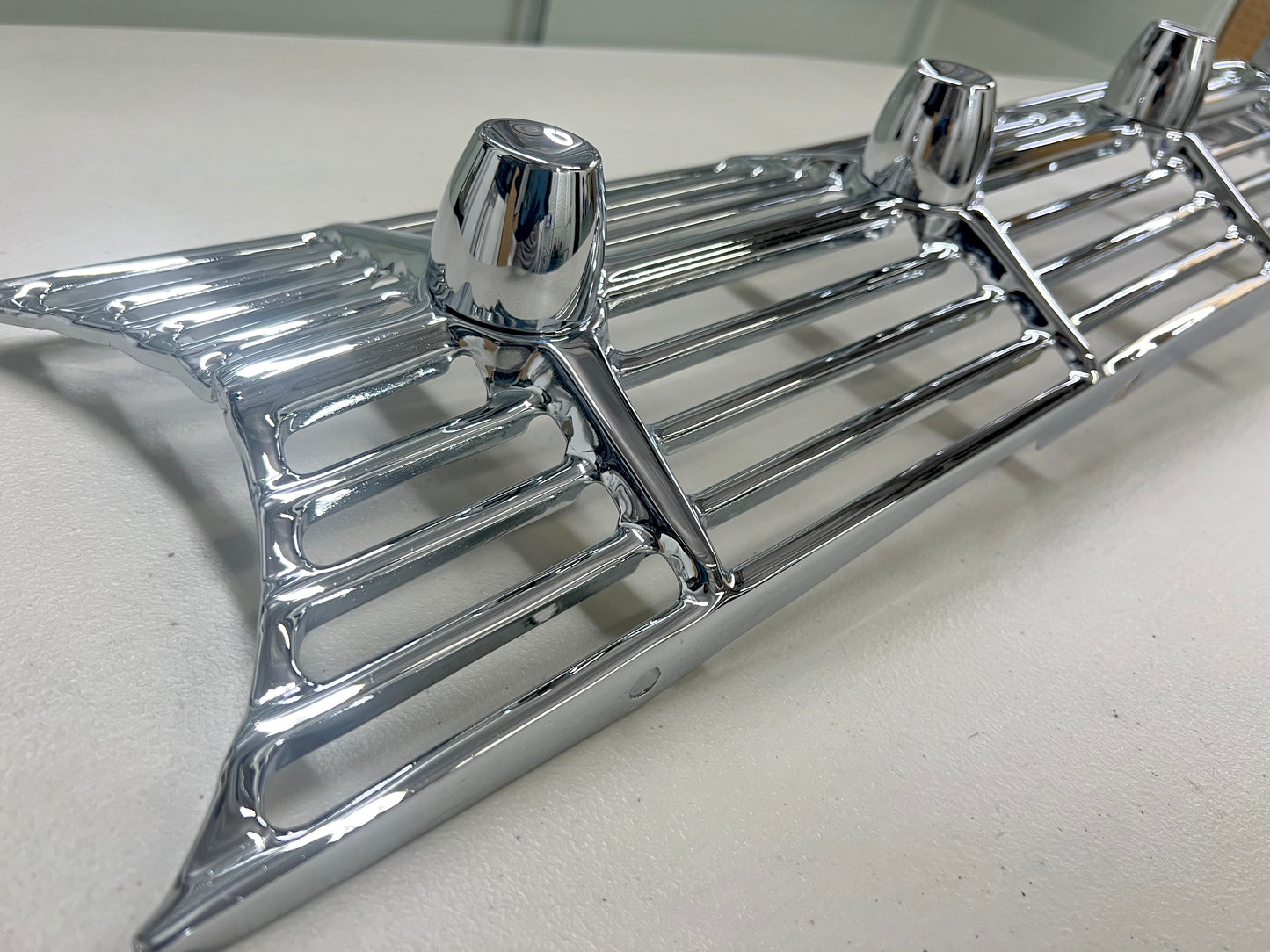 1959 CHEVY IMPALA / FULL SIZE FRONT GRILL (GRILLE) 1PC / CHROME FINISH [ORIGINAL OEM RESTORED]