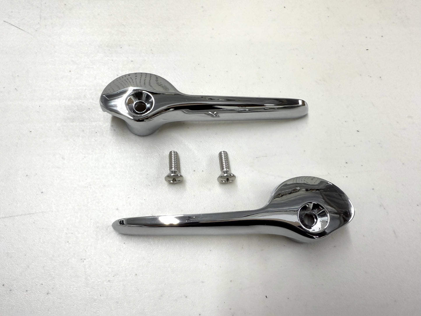 1958 1959 1960 CHEVY IMPALA PONTIAC CONVERTIBLE TOP HANDLES LEFT RIGHT PAIR [NEW] / ALSO FITS 1957-60 BUICK, OLDSMOBILE, CADILLAC