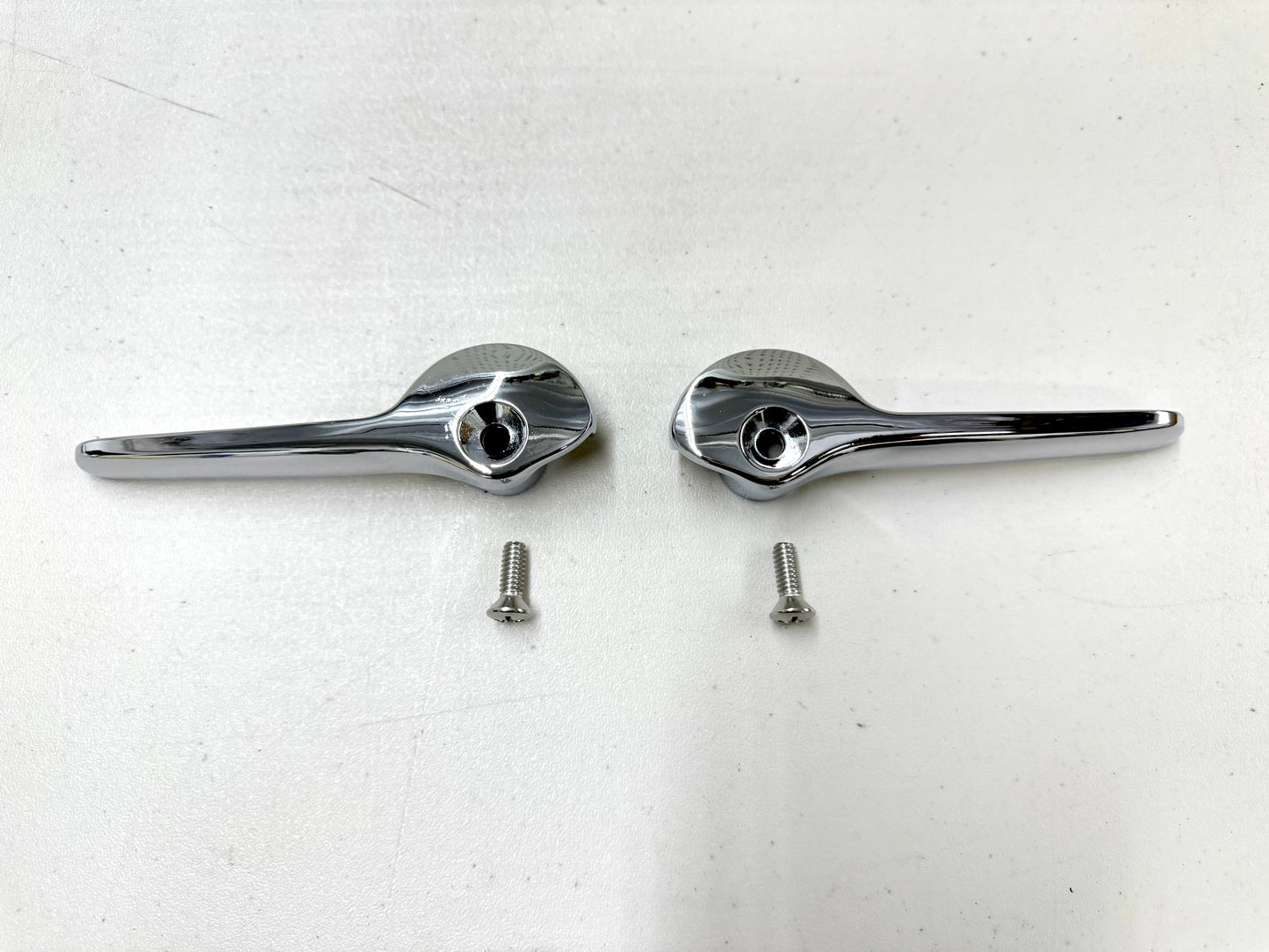 1958 1959 1960 CHEVY IMPALA PONTIAC CONVERTIBLE TOP HANDLES LEFT RIGHT PAIR [NEW] / ALSO FITS 1957-60 BUICK, OLDSMOBILE, CADILLAC