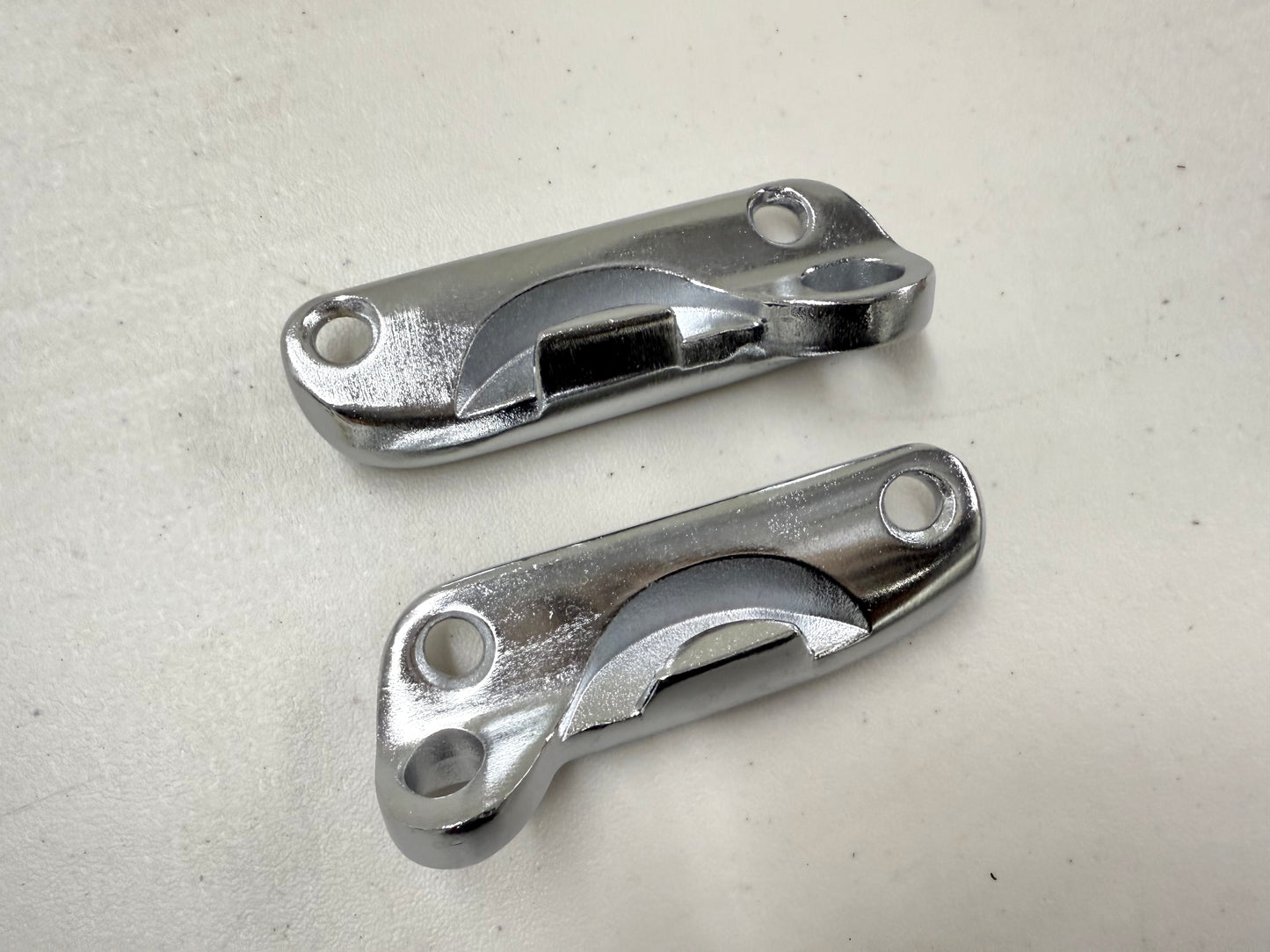 1958 1959 1960 CHEVY IMPALA PONTIAC CONVERTIBLE TOP STRIKERS LEFT RIGHT PAIR [NEW] / ALSO FITS 1957-60 BUICK, OLDSMOBILE, CADILLAC