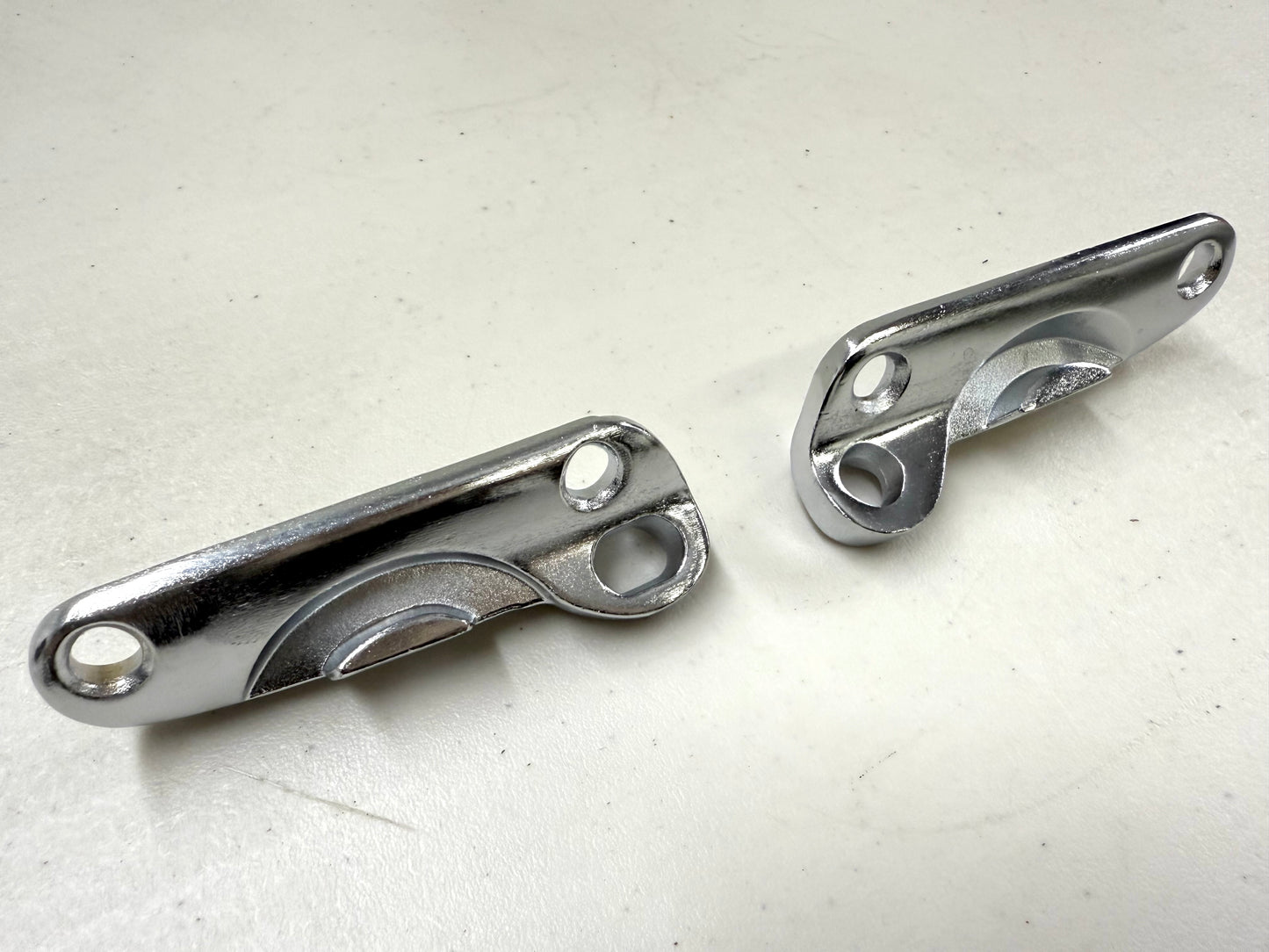 1958 1959 1960 CHEVY IMPALA PONTIAC CONVERTIBLE TOP STRIKERS LEFT RIGHT PAIR [NEW] / ALSO FITS 1957-60 BUICK, OLDSMOBILE, CADILLAC