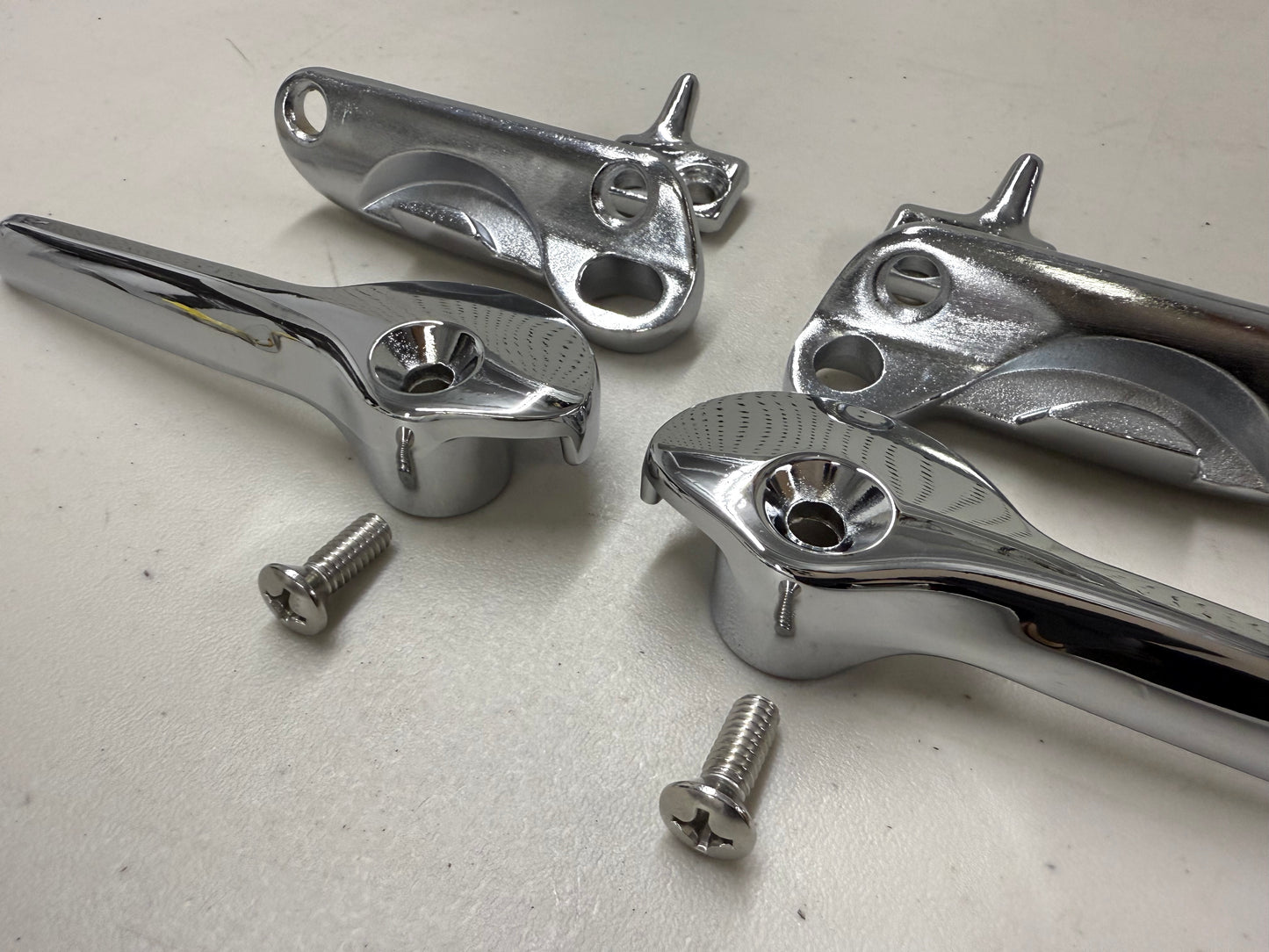 1958 1959 1960 CHEVY IMPALA PONTIAC CONVERTIBLE TOP HANDLES, STRIKERS, ALIGNMENT PEGS COMPLETE SET [NEW] / ALSO FITS 1957-60 BUICK, OLDSMOBILE, CADILLAC