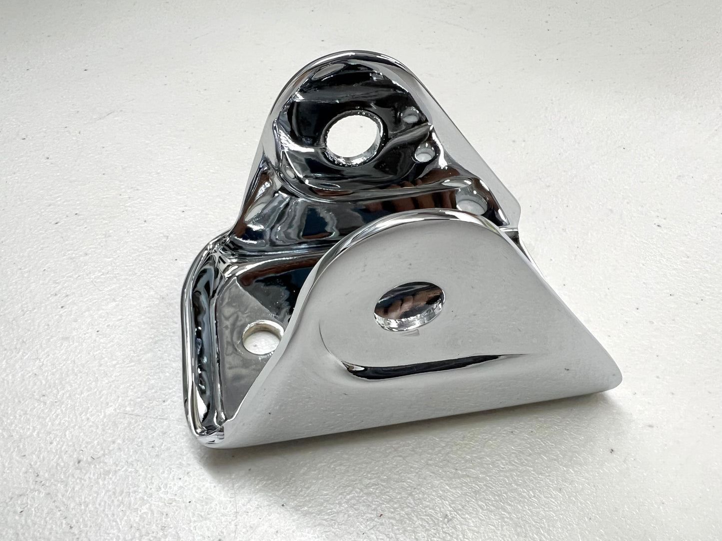 1959-64 CHEVY IMPALA / FULL SIZE B-BODY REAR UPPER CONTROL ARM FRONT FRAME MOUNTING BRACKET (Y-BONE YBAR BRACKET) / CHROME FINISH [ORIGINAL OEM RESTORED]