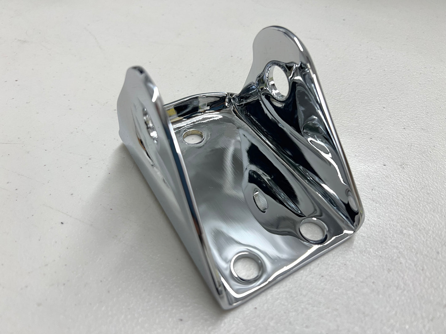 1959-64 CHEVY IMPALA / FULL SIZE B-BODY REAR UPPER CONTROL ARM FRONT FRAME MOUNTING BRACKET (Y-BONE YBAR BRACKET) / CHROME FINISH [ORIGINAL OEM RESTORED]