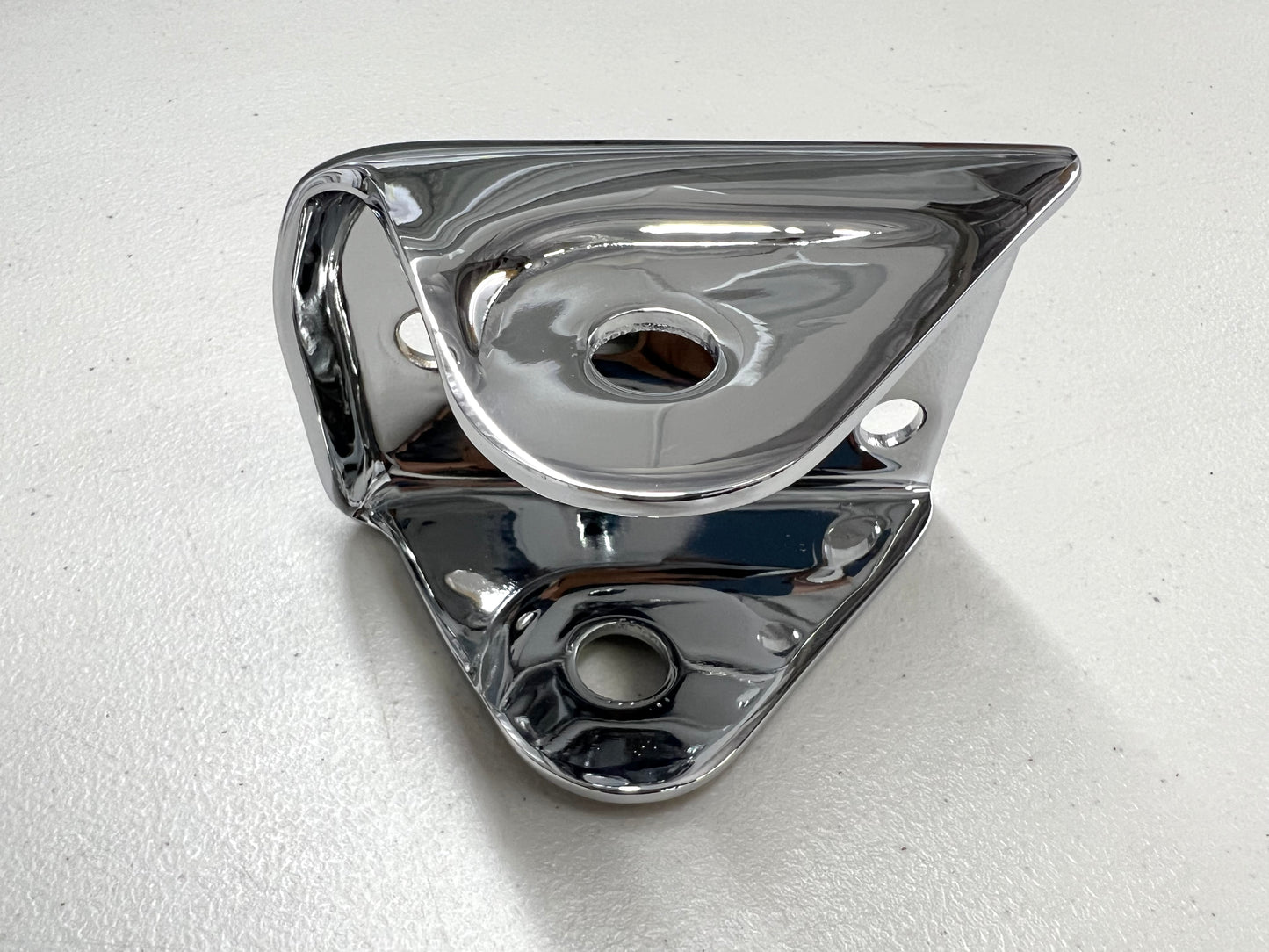 1959-64 CHEVY IMPALA / FULL SIZE B-BODY REAR UPPER CONTROL ARM FRONT FRAME MOUNTING BRACKET (Y-BONE YBAR BRACKET) / CHROME FINISH [ORIGINAL OEM RESTORED]