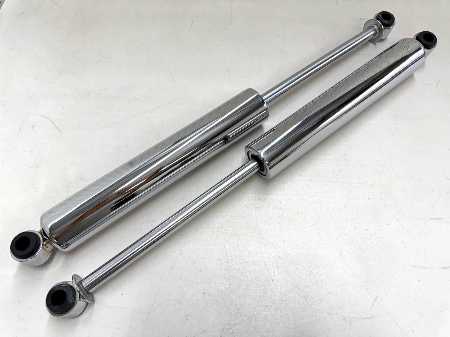 1958-1970 CHEVY IMPALA HEAVY DUTY EXTEND REAR SHOCK ABSORBERS 1PAIR / CHROME FINISH (EXTEND 24INCH)