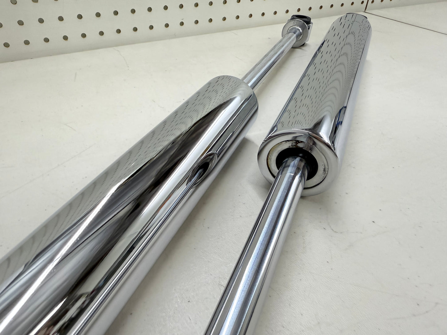 1958-1970 CHEVY IMPALA HEAVY DUTY EXTEND REAR SHOCK ABSORBERS 1PAIR / CHROME FINISH (EXTEND 24INCH)