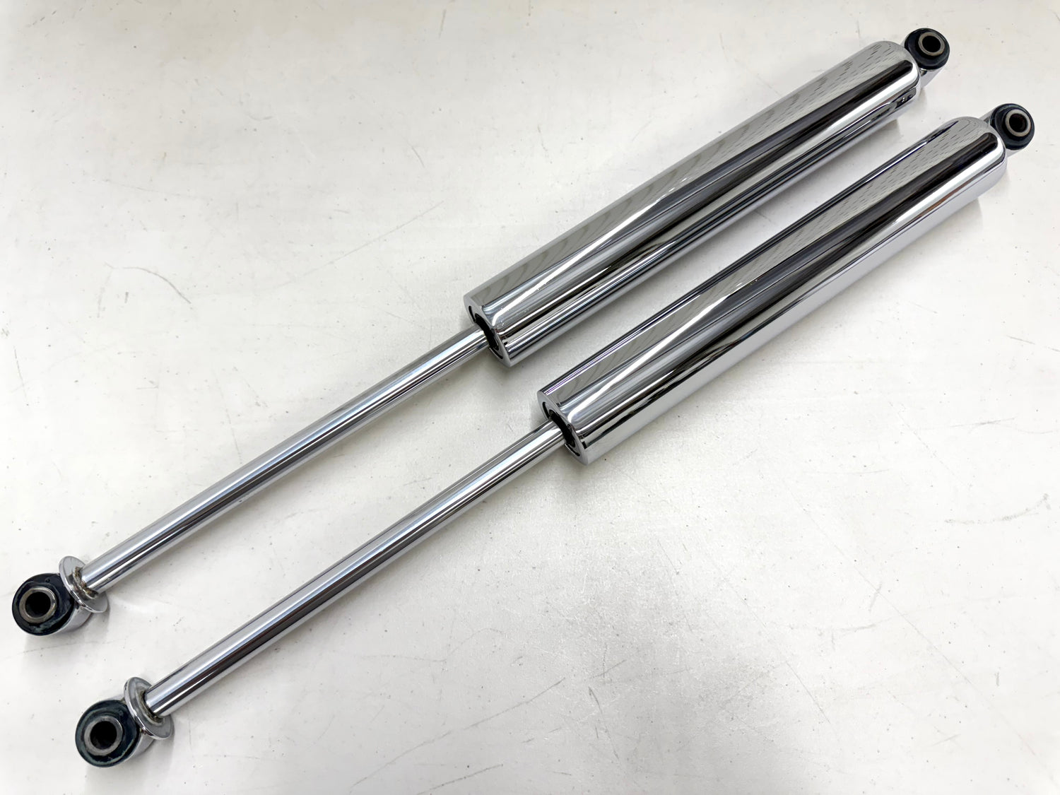 1958-1970 CHEVY IMPALA HEAVY DUTY EXTEND REAR SHOCK ABSORBERS PAIR / CHROME FINISH (EXTEND 26INCH)