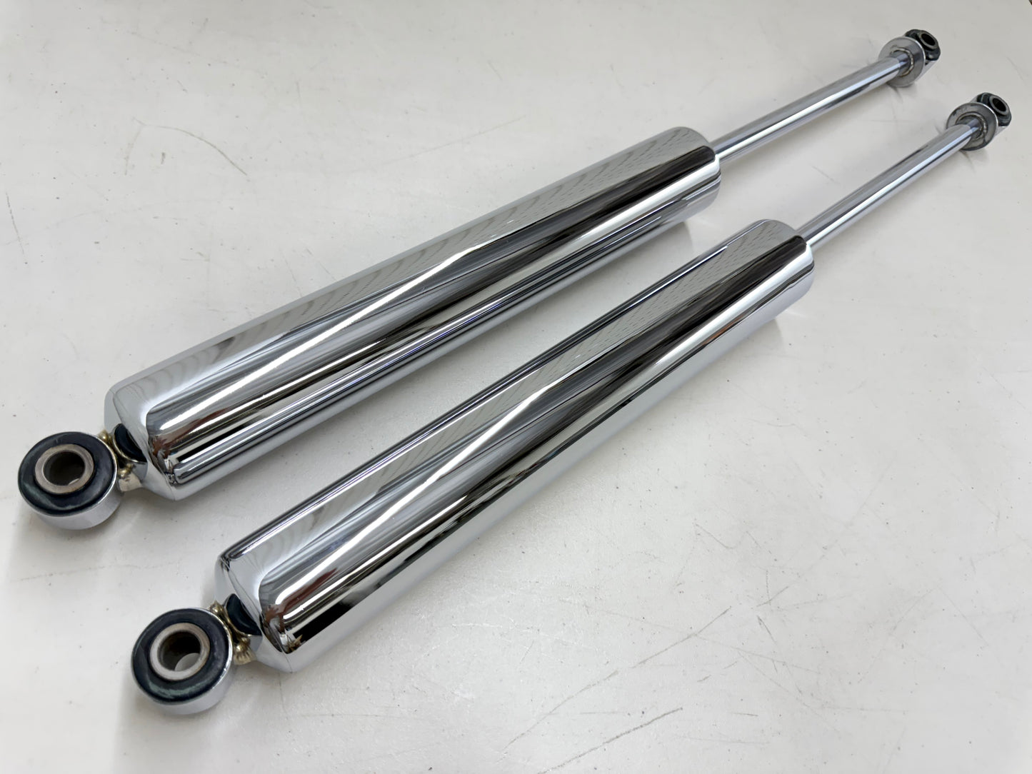 1958-1970 CHEVY IMPALA HEAVY DUTY EXTEND REAR SHOCK ABSORBERS PAIR / CHROME FINISH (EXTEND 26INCH)