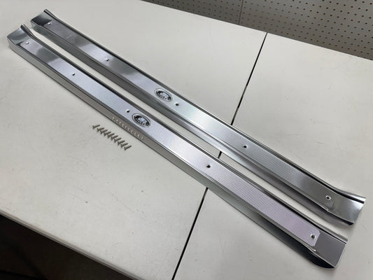 1965-1970 CHEVY IMPALA BEL AIR BISCAYNE CAPRICE HARDTOP OR CONVERTIBLE 2 DOOR , DOOR SILL PLATES [NEW]