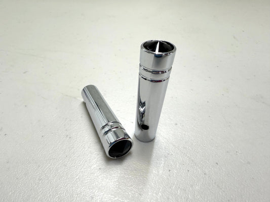 CHROME TOGGLE SWITCH EXTENSION SHORT 1PAIR (BLACK) / LOWRIDER HYDRAULICS