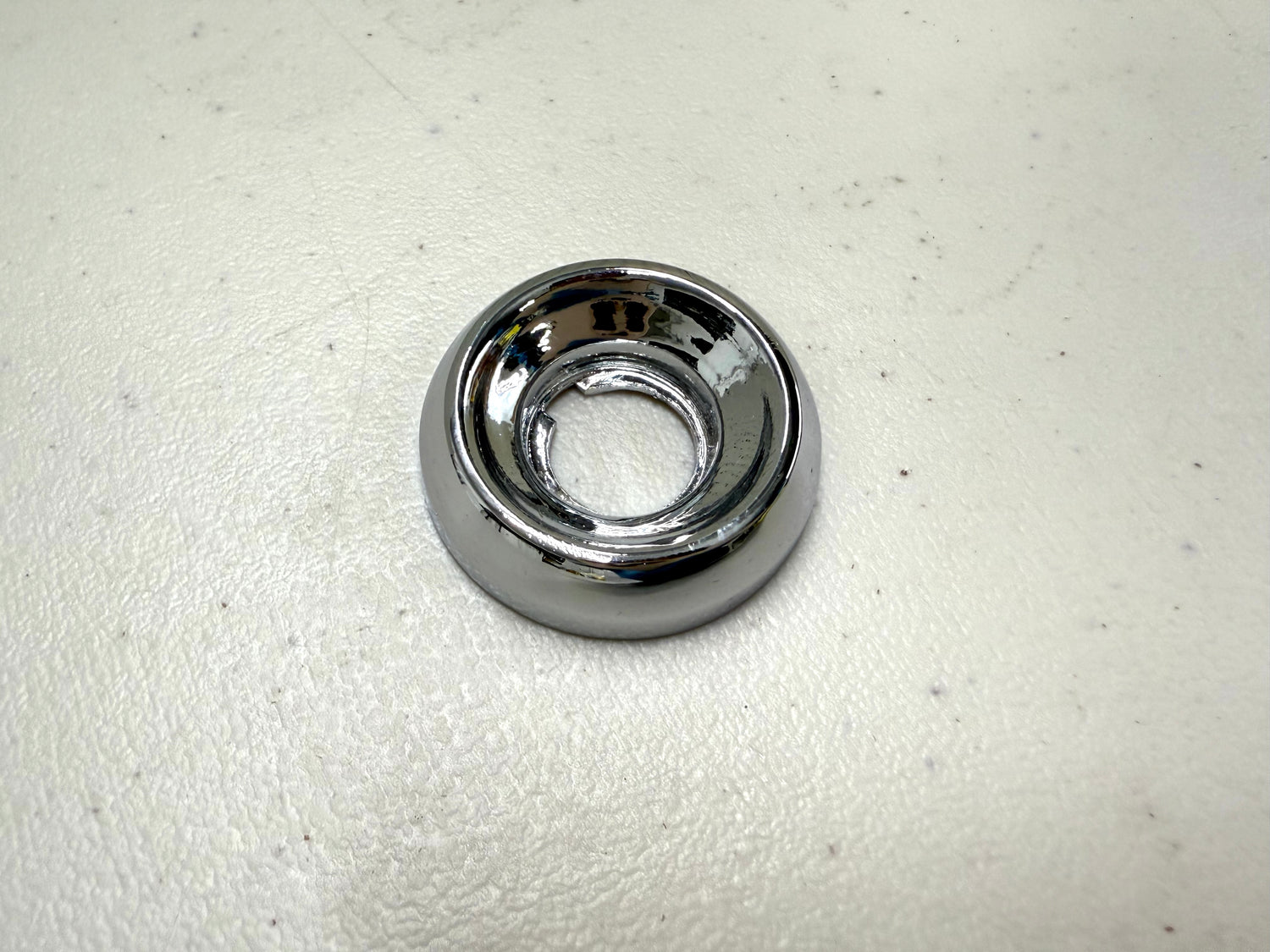 1961-1964 CHEVROLET IMPALA BEL AIR BISCAYNE , FULL-SIZE / 1958-1962 CORVETTE DASH KNOB FERRULE BEZEL 1PC [NEW][TRIPLE CHROME FINISH] (WIPER BEZEL , LIGHT BEZEL , VENT BEZEL)