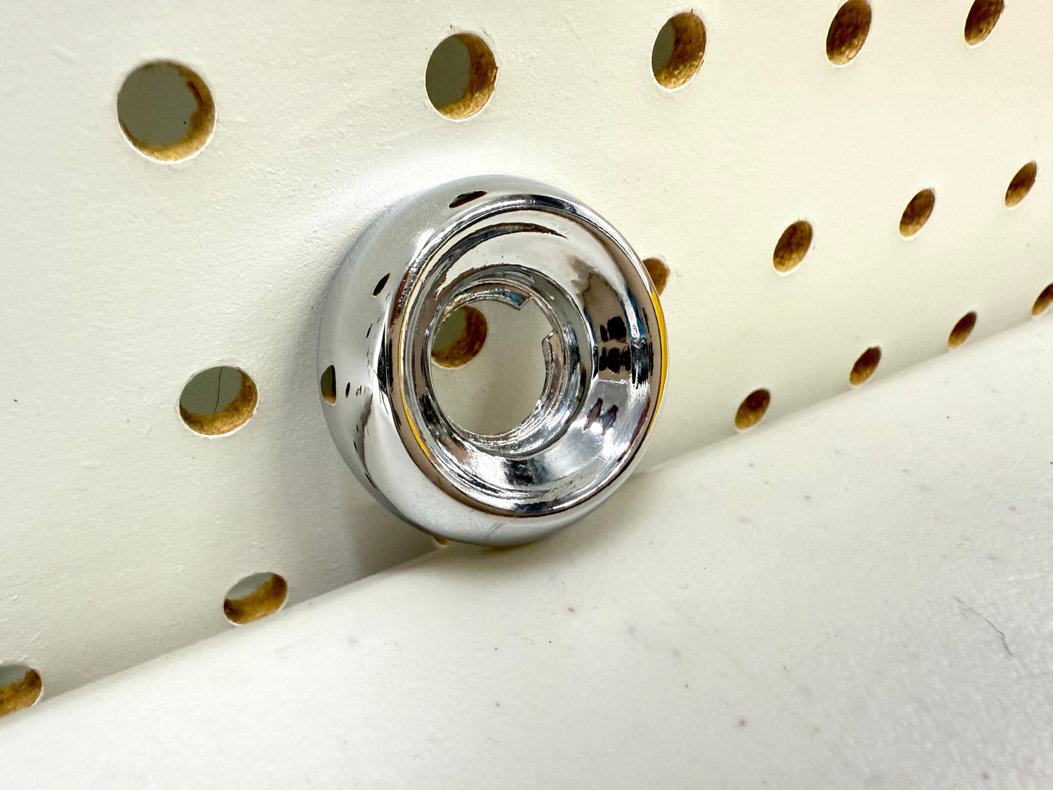 1961-1964 CHEVROLET IMPALA BEL AIR BISCAYNE , FULL-SIZE / 1958-1962 CORVETTE DASH KNOB FERRULE BEZEL 1PC [NEW][TRIPLE CHROME FINISH] (WIPER BEZEL , LIGHT BEZEL , VENT BEZEL)