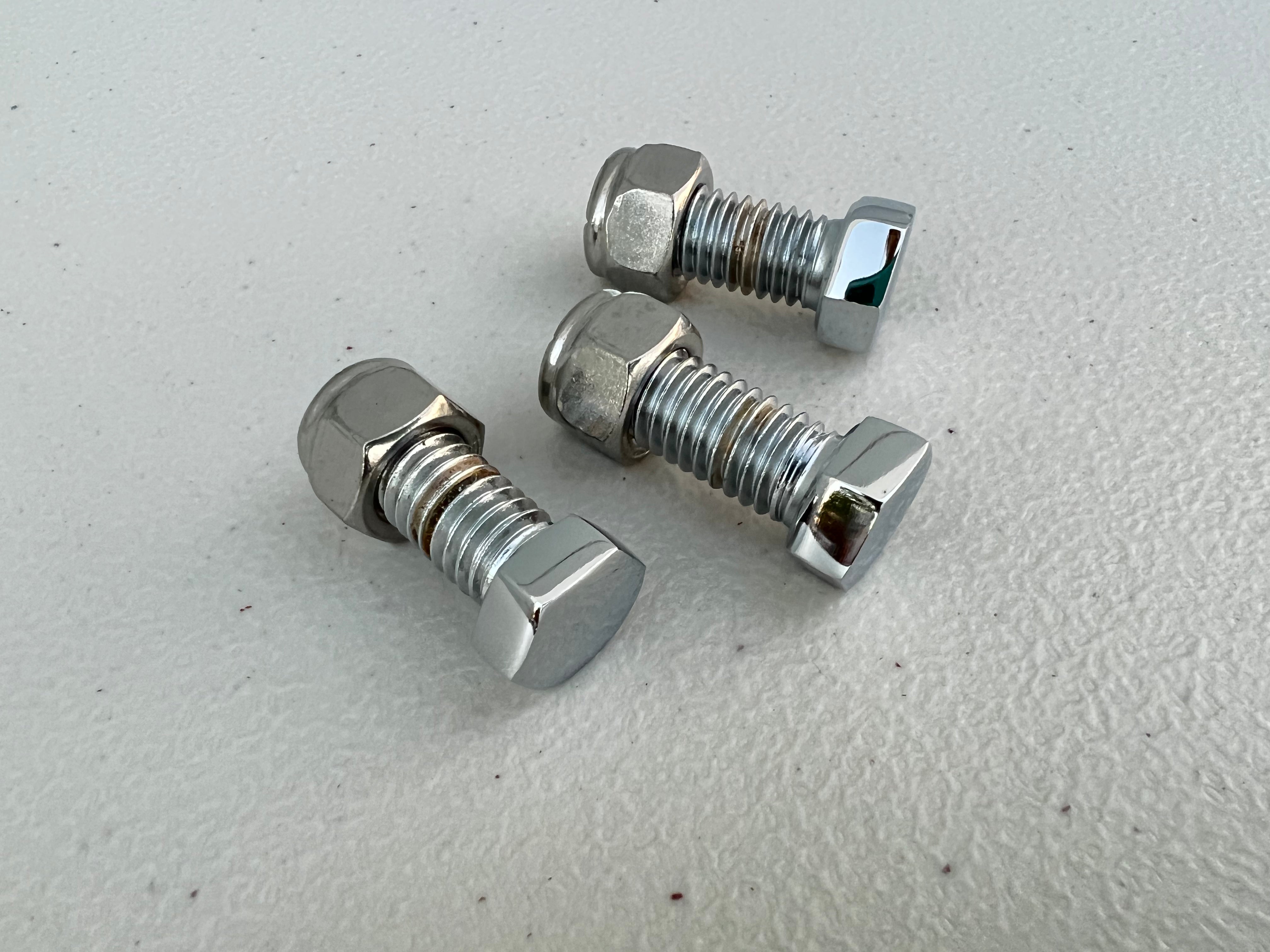 I-5 Classic Chevy Knurled Upper Control Arm Bolts - Set Of 4, Fits 55-64 Chevy, Grade 8, Black Oxide Finish