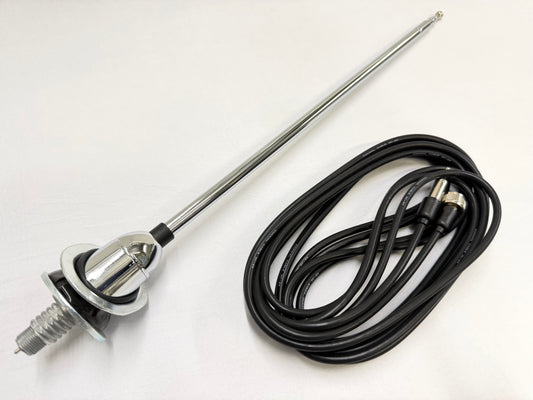 1965-1966 CHEVROLET CHEVY IMPALA REAR TELESCOPIC ANTENNA ASSEMBLY WITH CABLE 1PC RH (PASSENGER SIDE)[NEW]