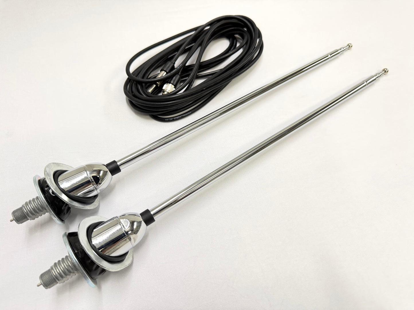 1965-1966 CHEVROLET CHEVY IMPALA REAR TELESCOPIC ANTENNA ASSEMBLY SET LH AND RH 1PAIR [NEW]