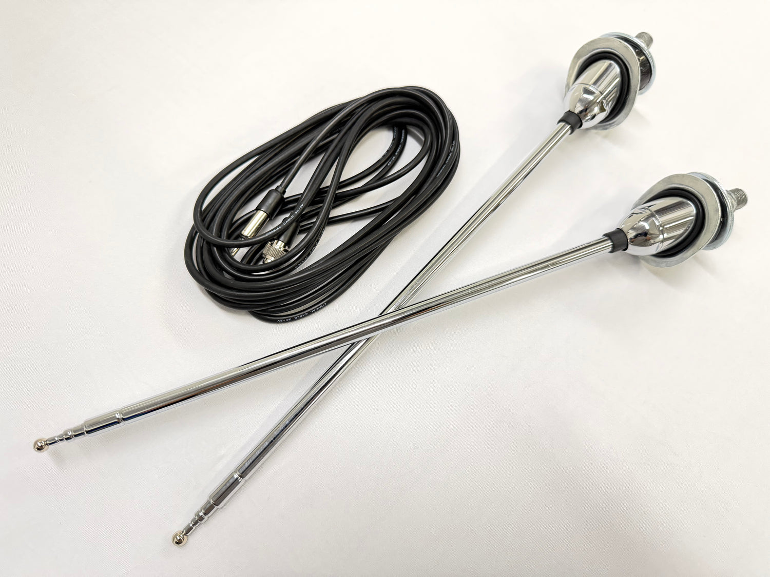 1965-1966 CHEVROLET CHEVY IMPALA REAR TELESCOPIC ANTENNA ASSEMBLY SET LH AND RH 1PAIR [NEW]