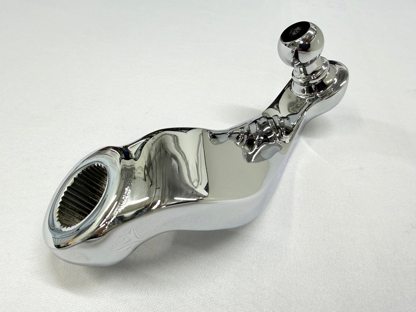 1955-57 GM CHEVY CHEVROLET BEL AIR NOMAD 210 150 TRI FIVE PITMAN ARM MANUAL STEERING / TRIPLE CHROME FINISH