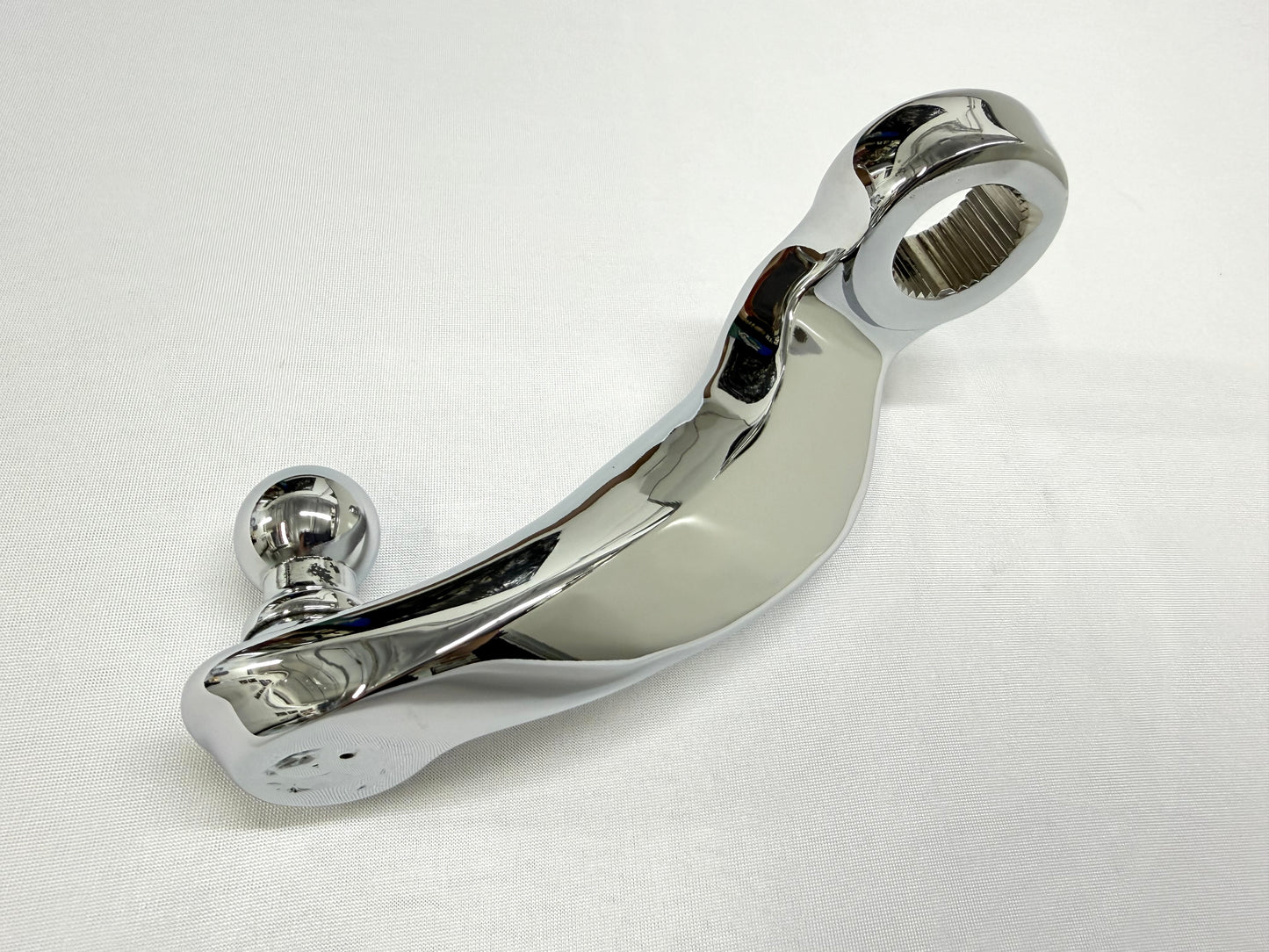 1955-57 GM CHEVY CHEVROLET BEL AIR NOMAD 210 150 TRI FIVE PITMAN ARM MANUAL STEERING / TRIPLE CHROME FINISH