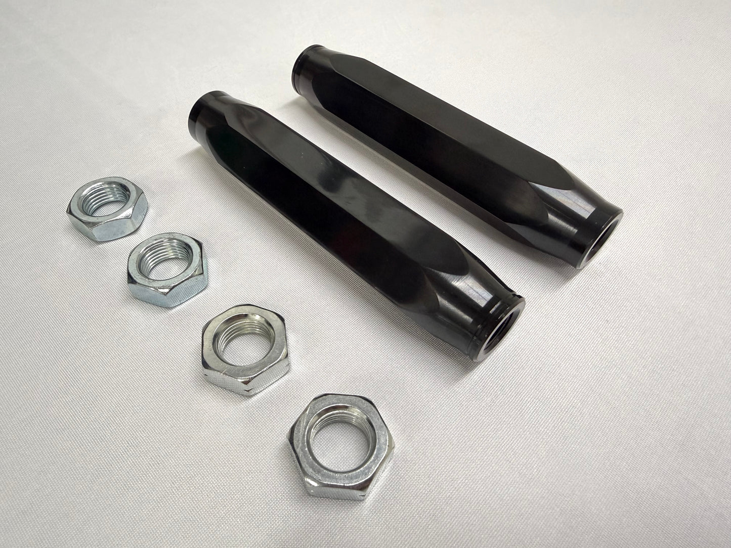 1965-70 GM CHEVROLET CHEVY IMPALA BEL AIR BISCAYNE / 1966-69 CAPRICE HIGH PERFORMANCE BILLET ALUMINUM TIE ROD END ADJUSTING SLEEVES 1PAIR / BLACK