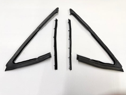 1963-1964 CHEVROLET CHEVY IMPALA 2 DOOR HARDTOP OR CONVERTIBLE DOOR VENT WINDOW WEATHERSTRIP SET RUBBERS 1PAIR [NEW]