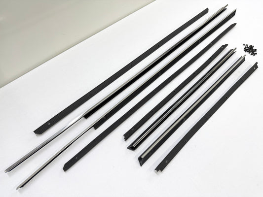 1963-1964 CHEVROLET CHEVY IMPALA 2 DOOR HARDTOP DOOR WINDOW FELT RUBBER BELT LINE KIT 1SET [NEW]