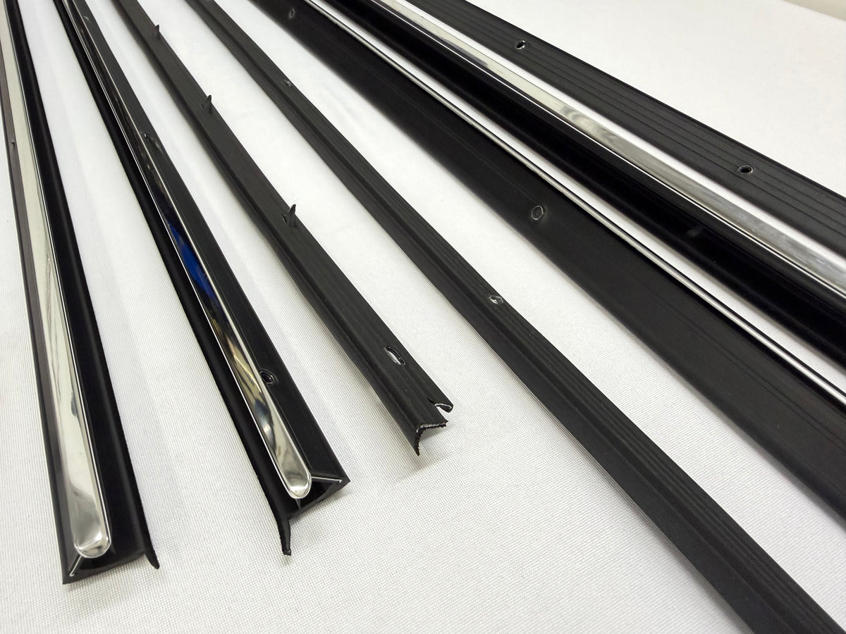 1963-1964 CHEVROLET CHEVY IMPALA 2 DOOR HARDTOP DOOR WINDOW FELT RUBBER BELT LINE KIT 1SET [NEW]