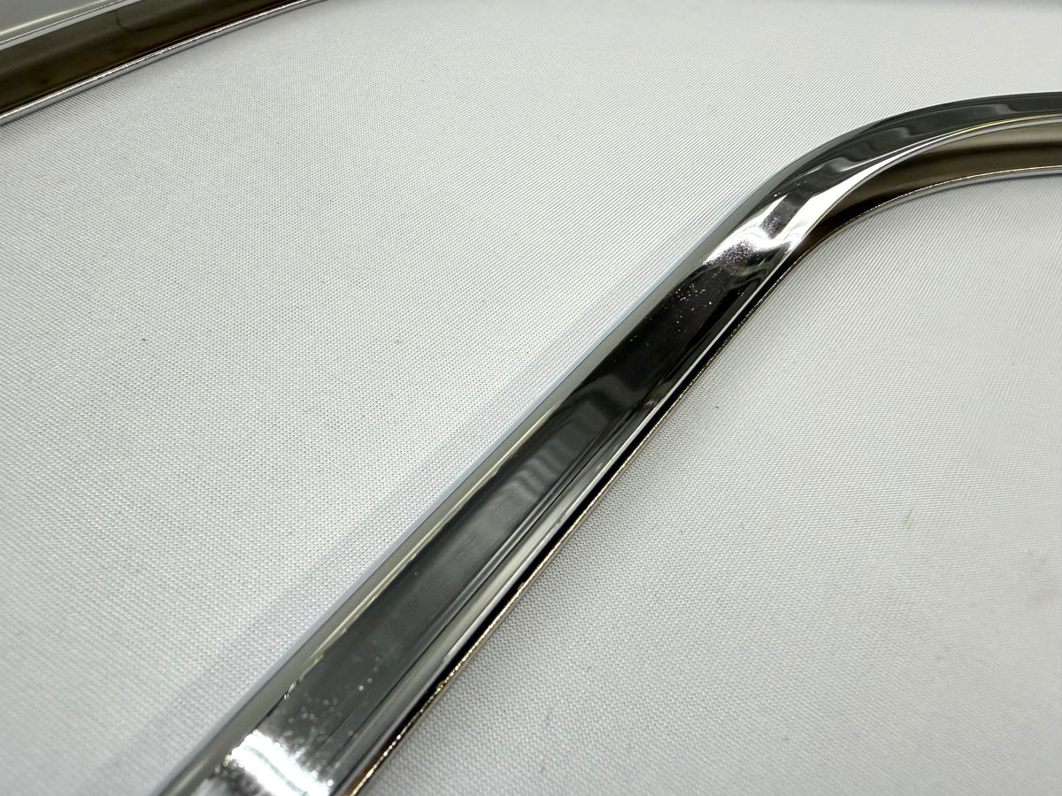 1962-1964 CHEVY IMPALA BUICK PONTIAC OLDSMOBILE B-BODY 2 DOOR HARDTOP UPPER QUARTER WINDOW FRAME SET [NEW] / IMPORT CHROME
