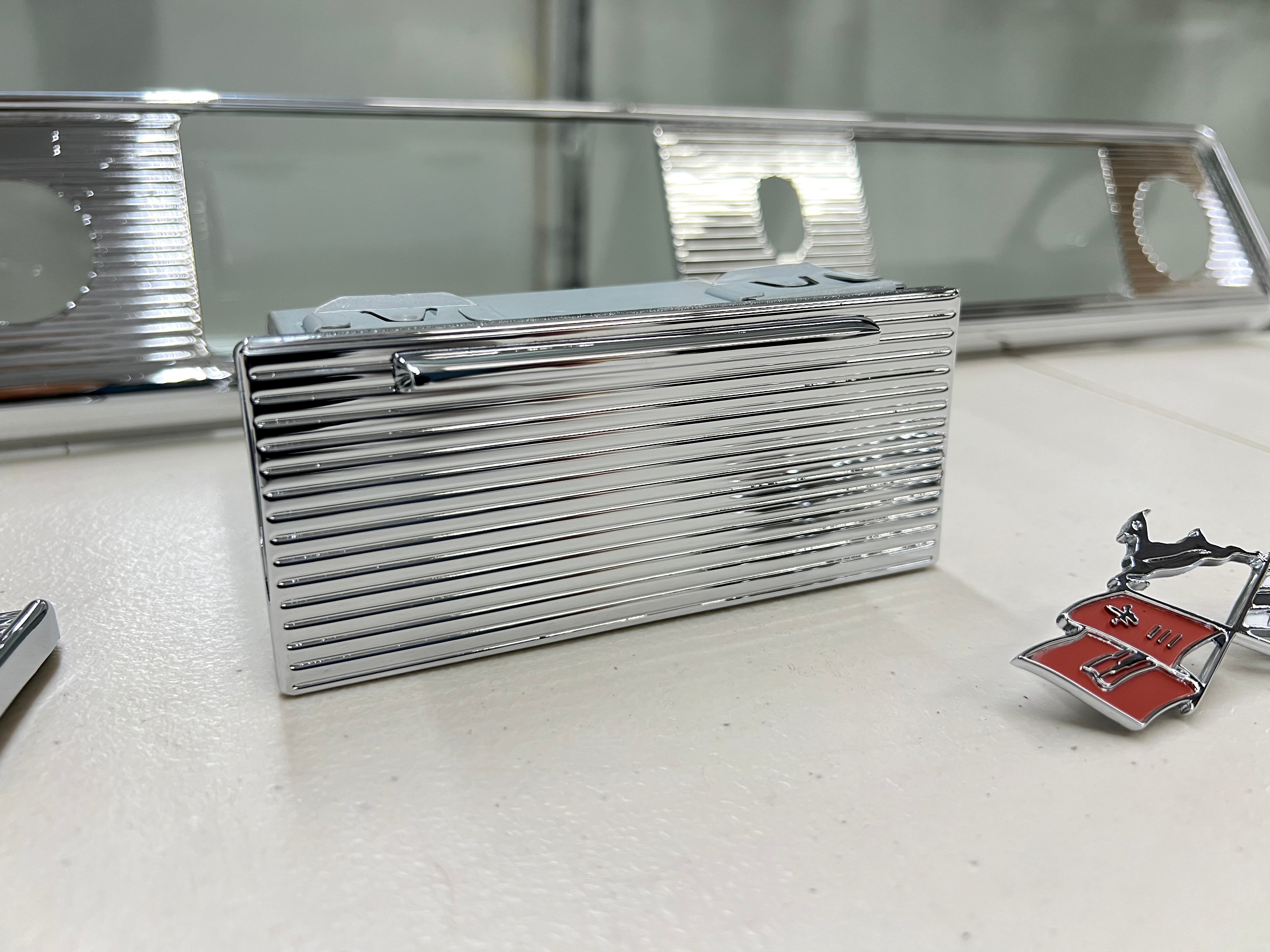 thumbnail image 2 of 1961 Chevy Impala Aluminum Dash Trim Molding Fascia Plate - Chevrolet Parts Source, 61DASH 2 of 4