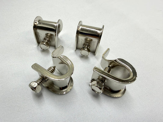 1955-1966 CHEVROLET CHEVY IMPALA BEL AIR BISCAYNE FENDER SKIRT MOUNTING BRACKET CLIP SET [NEW]