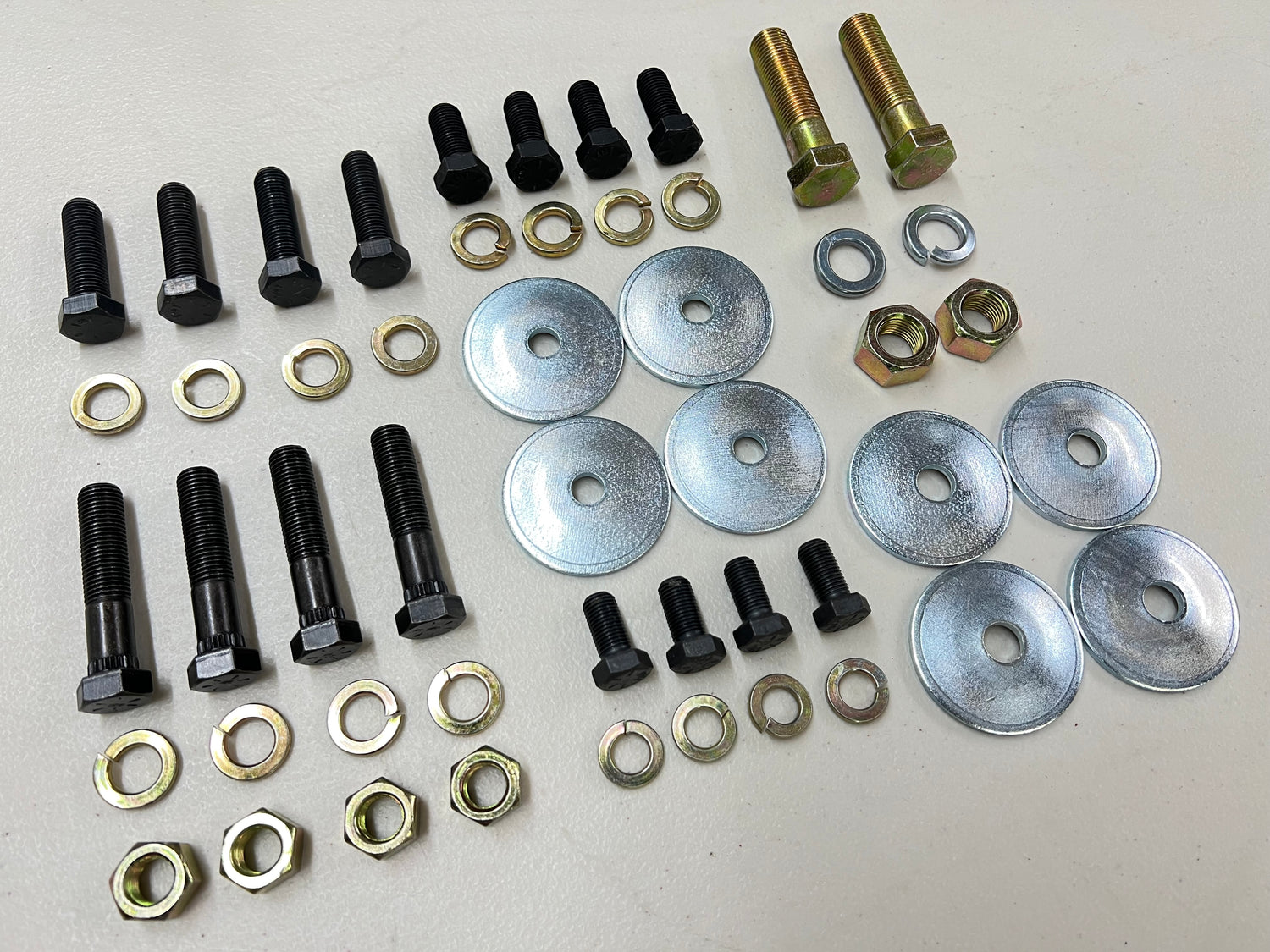 1958-64 CHEVY IMPALA BEL AIR BISCAYNE FRONT SUSPENSION HARDWARE KIT , BOLT KIT / RAW FINISH