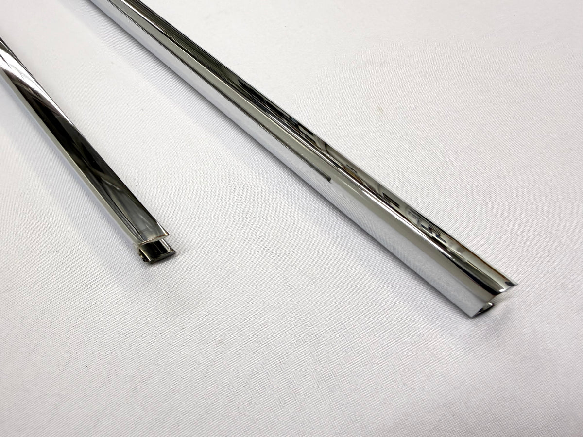 1962-1964 CHEVY IMPALA BUICK PONTIAC OLDSMOBILE B-BODY DOOR WINDOW FRAME SET [NEW] / IMPORT CHROME