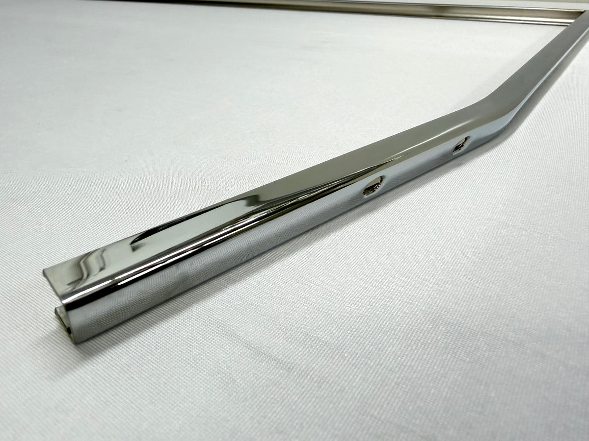 1962-1964 CHEVY IMPALA BUICK PONTIAC OLDSMOBILE B-BODY DOOR WINDOW FRAME LH DRIVER SIDE [NEW] / IMPORT CHROME