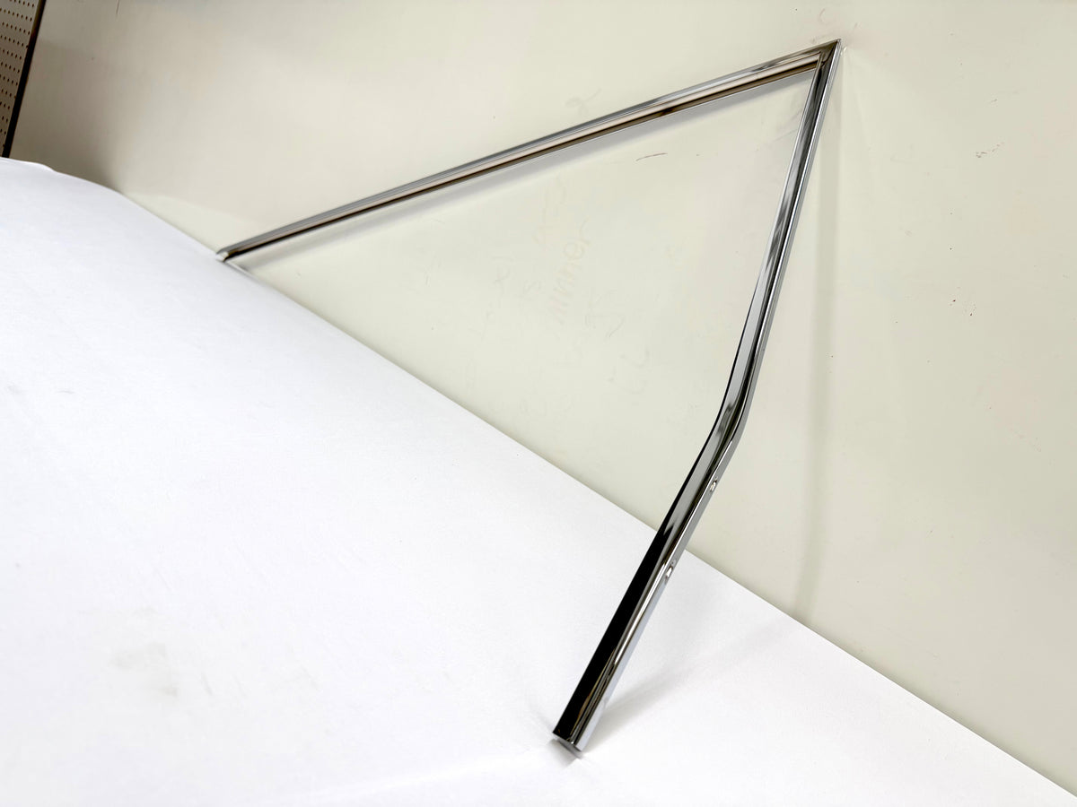 1962-1964 CHEVY IMPALA BUICK PONTIAC OLDSMOBILE B-BODY DOOR WINDOW FRAME LH DRIVER SIDE [NEW] / IMPORT CHROME