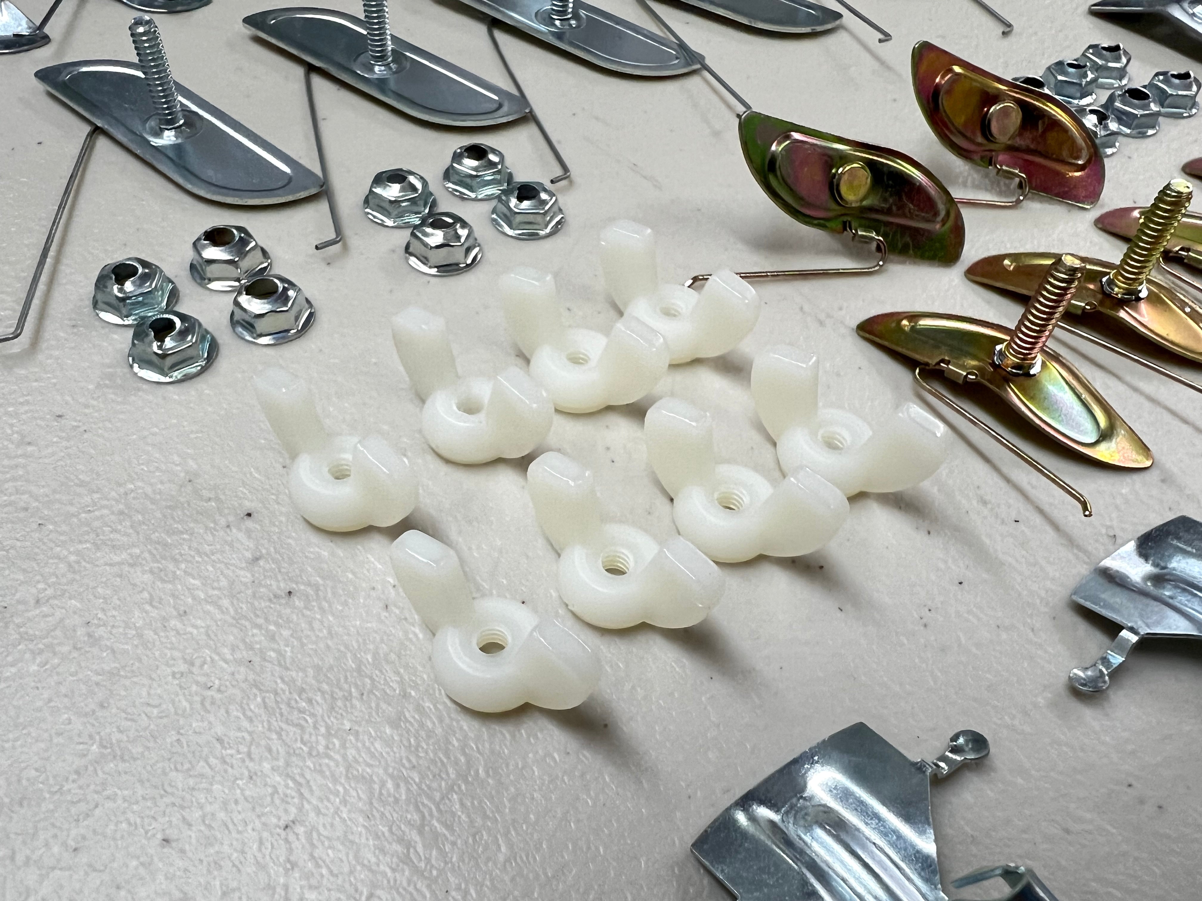 Rexka Clip De Moldeo Para Panel Basculante, 10 Piezas, Clip De