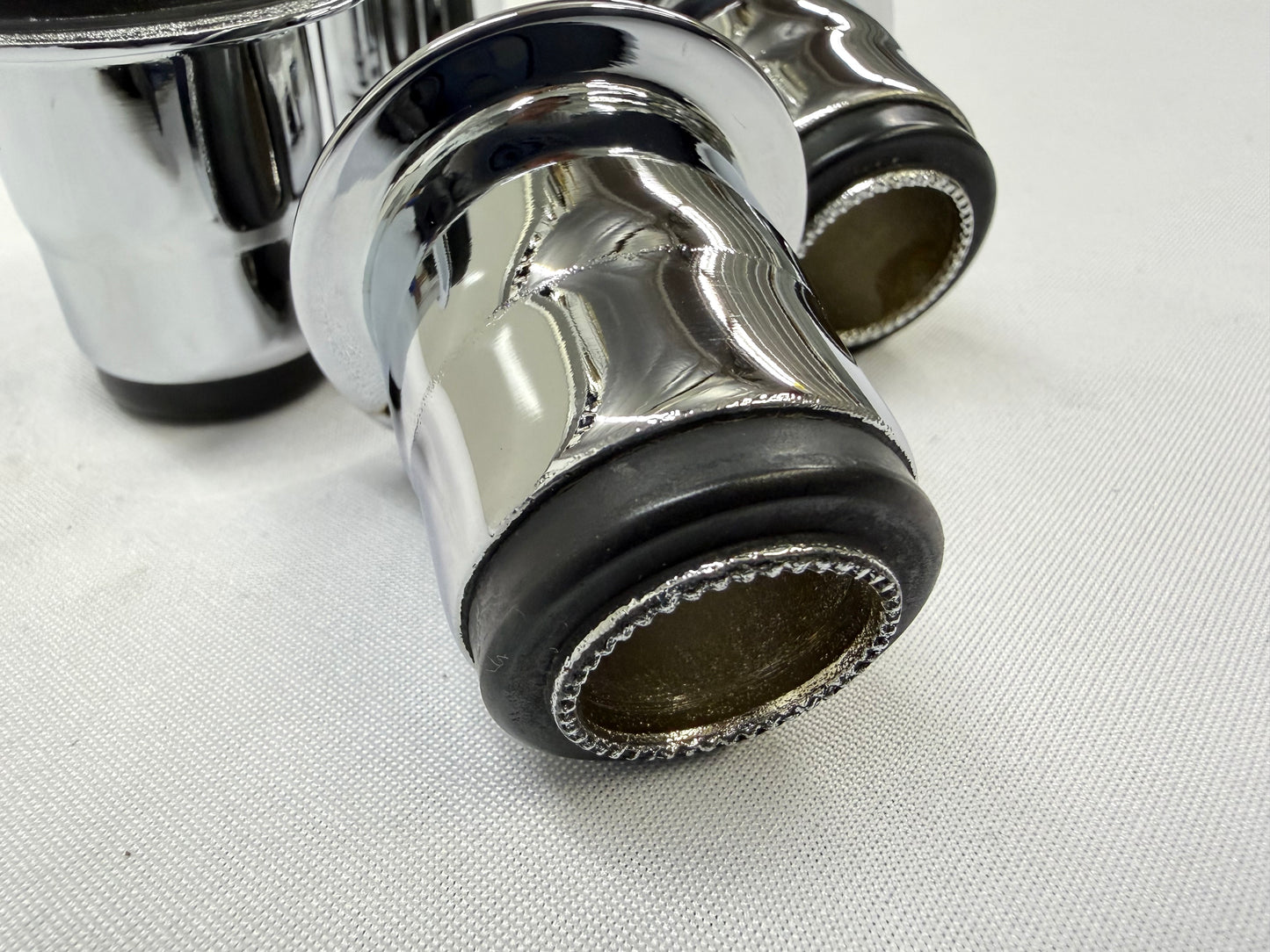1955-1964 GM FULL SIZE CHEVY IMPALA BELAIR BISCAYNE PREMIUM HEAVY DUTY LOWER A ARM BUSHINGS 4PC / TRIPLE CHROME FINISH